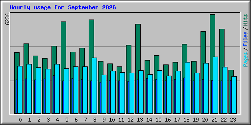 Hourly usage for September 2026
